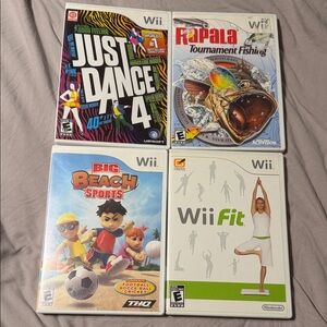 4 Nintendo Wii games
